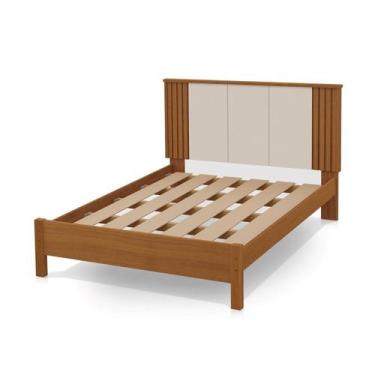 Imagem de Cama de Casal 100% Mdf 123cm X 175cm Duo - Móveis Fazzio