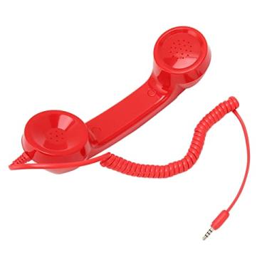 Imagem de Aparelho de telefone retrô, receptor portátil à prova de radiação, receptor portátil com controle de volume para telefones celulares para smartphones e PC com conector de fone de ouvido de 3,5 mm