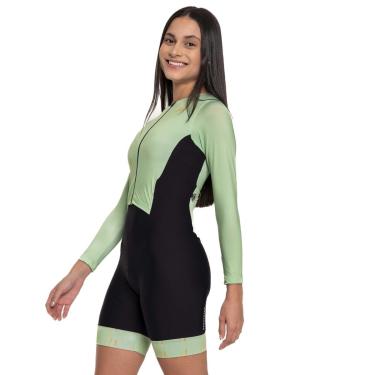 Imagem de Macaquinho Feminino Manga Longa Márcio May Sport Pistache-Feminino