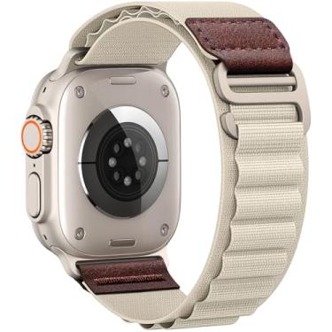 Imagem de Pulseiras masculinas femininas de nylon elástico macio de 49 mm, 46 mm, 44 mm, 42 mm, 41 mm, 40 mm, 38 mm, SE 3 2 1, SE 3 2 1