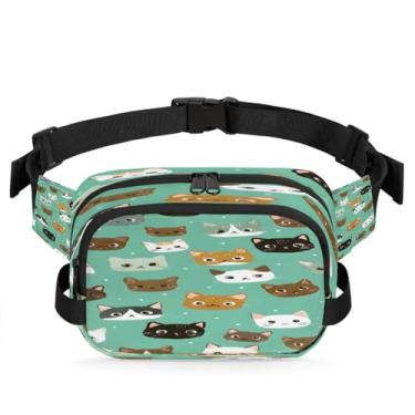 Imagem de Pochete de jardim com flores de primavera para mulheres e homens com alça ajustável, bolsa transversal, bolsa de peito, bolsa tiracolo, Cor 25