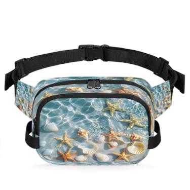 Imagem de Pochete abstrata de mármore dourado para mulheres e homens com alça ajustável bolsa transversal bolsa de peito bolsa tiracolo bolsa tiracolo, Cor 12