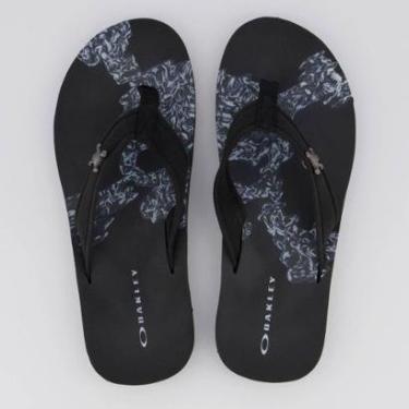 Imagem de Chinelo Oakley Zeal Skull Preto-Masculino