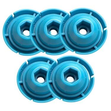 Imagem de Baoblaze Conjunto de 5 Máquinas de Calafetagem com Placa de Empurrar de Alta Resistência, Portáteis e Resistentes, 5 cm de Diâmetro, Alto Desempenho,