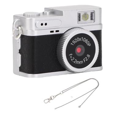 Imagem de Tangxi Mini Câmera Digital Com Chaveiro, Filmadora Pequena 20MP 1080P, Gravador de Vídeo retrô Com Tela de 0,96 pol., para Tirar Fotos, Ciclismo, Alpinismo (Preta)