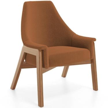 Imagem de Poltrona Decorativa Sakura L02 Bouclê Terracota - Lyam Decor