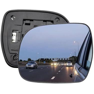Imagem de AUTOXBERT Espelho do lado esquerdo do motorista de substituição de vidro espelhado aquecido com placa de suporte apto para Lexus RX330 RX350 RX400H RX300 2004 2005 2006 2007 2008 2009