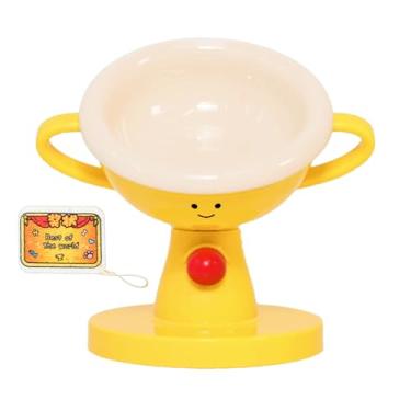 Imagem de Taças para Gato Elevadas - Tigela Com 5 Niveis De Altura E Inclinacao Ajustavel De 15 A 60 Graus Em Formato De Trofeu,Prato Alimentador Ergonómico,Para Casa Interior Exterior