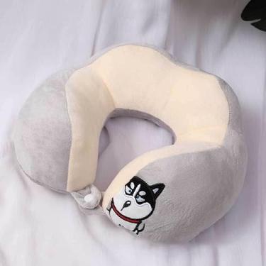 Imagem de Acouto Travesseiro de Viagem de Espuma Viscoelástica Travesseiro de Pescoço Em Formato de U Portátil Cochilo Carro de Viagem Dormir Em Formato de U para Pescoço Casa e Cozinha/Roupa de Cama /