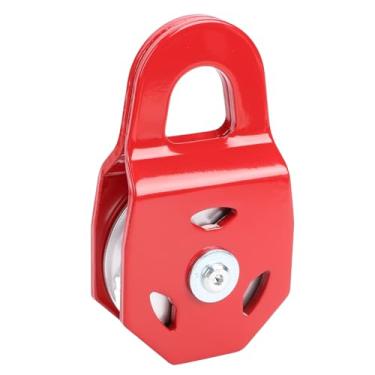 Imagem de aqxreight Bloco de Arrebatamento de Guincho Resistente 8 Toneladas Vermelho Multifuncional Polia de Reboque Caminhão Trator ATV UTV