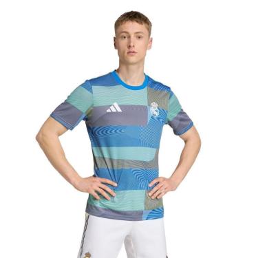 Imagem de Camisa pré-jogo do Real Madrid 25/26 Adidas Masculina-Masculino