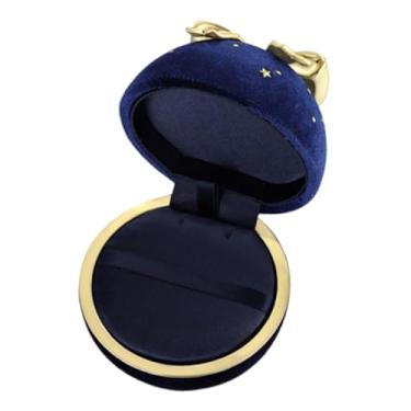 Imagem de Deevoka Caixa Organizadora de Joias, Estojo para Guardar Joias, Ideal para Noivado e Casamento, Azul para Pingente