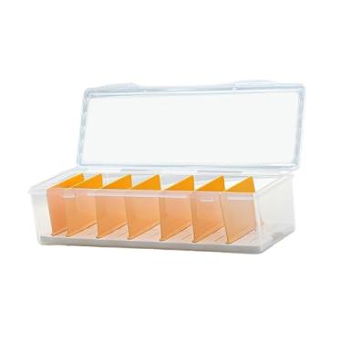 Imagem de KiBcsLic Caixa organizadora para cartas colecionáveis, transparente, para coleções de hobbies, prática, e com ótima proteção. Ideal para guardar e, 7 Partições