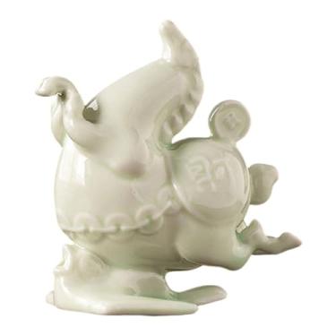 Imagem de WeiLaiKeQi Pequeno queimador de incenso em miniatura de cavalo, peça central para mesa, mini incensário para varetas de incenso, para casa de chá ou lareira, Luz Verde