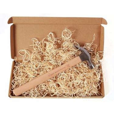 Imagem de Martelo de 5º aniversário com cabo de madeira gravado, presente exclusivo para ele ou ela, lembrança romântica para casamento, dia dos namorados ou celebrações de casal