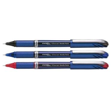 Imagem de Caneta Energel Boll Needle Point 0.5mm - PENTEL, kit Completo 3 Cores