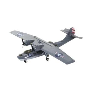 Imagem de Modelo De Avião Militar Consolidated PBY-5A Catalina, Blocos De Montar