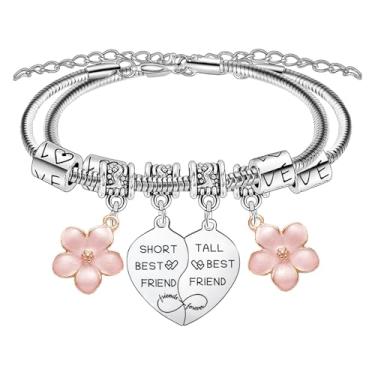 Imagem de Pulseiras engraçadas para melhores amigas, 2 peças, pulseiras combinando para melhor amiga, joias engraçadas, presentes de amizade para mulheres, amigas, irmãs, Natal, aniversário, Ação de Graças