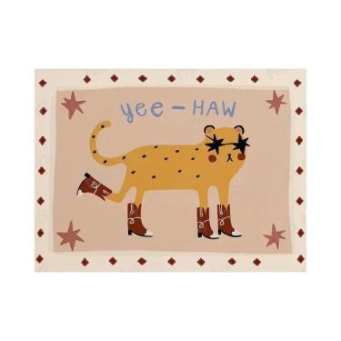 Imagem de Decoração De Quarto Infantil Animais Engraçados Tigre Cão Coelho Skate