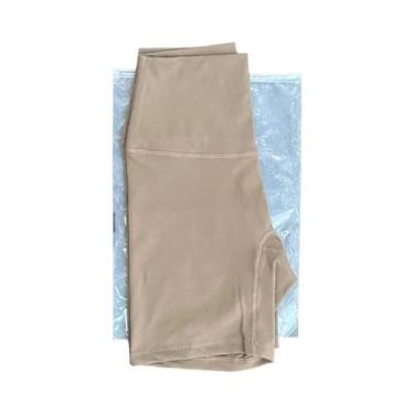 Imagem de Shorts De Yoga Femininos De Cintura Alta, Ajuste Slim, Levanta O Bumbu