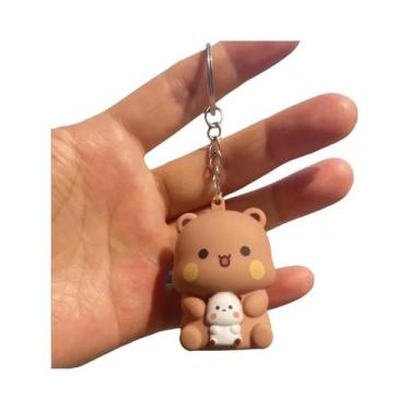 Imagem de Chaveiros De Urso Panda, Brinquedo Sonoro, Figuras De Anime Brilhantes