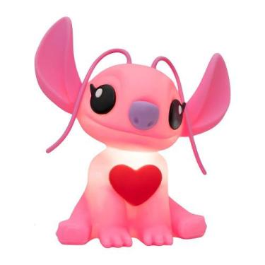 Imagem de Luminária 3D Angel Stitch com Coração Disney Decoração Criativa