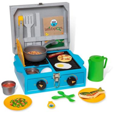 Imagem de Kit Fogão de Acampamento Infantil com 24 Peças para Crianças Acima de 3 Anos, Melissa & Doug