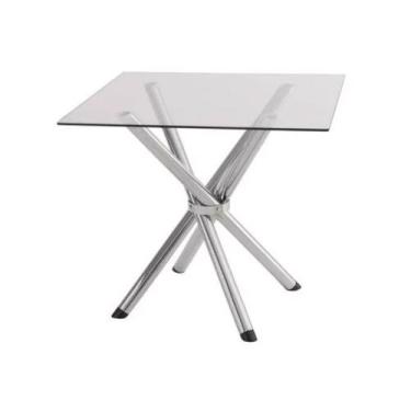 Imagem de Mesa de Jantar para Evento, Feira ou Cozinha pé Palito para 4 lugares 