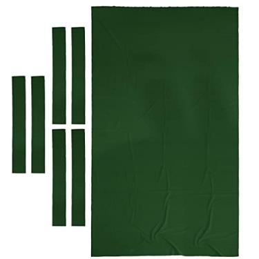 Imagem de Lljsszr Feltro de Alta Performance para Mesa de Bilhar - Tecido para Mesas de 7 E 8 Pés - Espessura de 0,9 Mm - 1,32 X 0,14 M / 4,3 X 0,46 Pés, 7ft Green