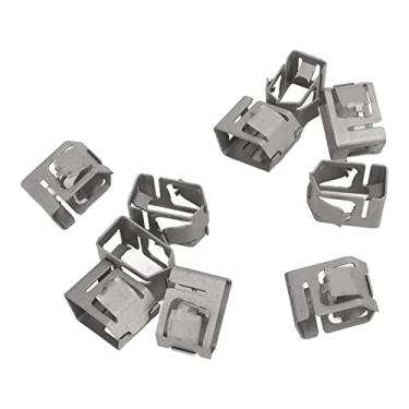 Imagem de Acouto 10 Braçadeiras de Montagem de Painel Solar de Aço de Mola Com Revestimento de Alumínio de Zinco para Instalação Rápida e Desempenho Aprimorado