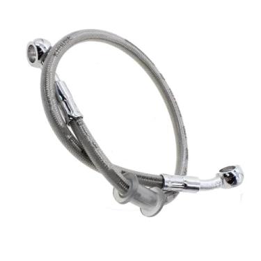 Imagem de Mangueiras de motocicleta mangueira de óleo de embreagem de freio hidráulico de motocicleta universal para moto ATV scooter 40 cm-200 cm mangueira de freio trançada de aço inoxidável linha de freio de