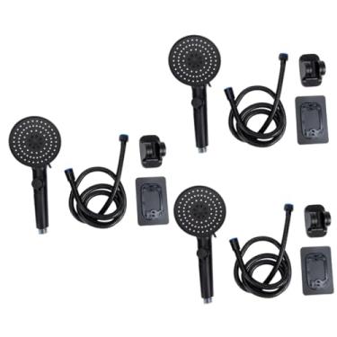 Imagem de 2 conjuntos de irrigadores de chuveiro de banheiro cabeça de spray conveniente chuveiro pressurizado bocal de chuveiro chuveiro de banheiro cabeça de chuveiro portátil pulverizador multifuncional