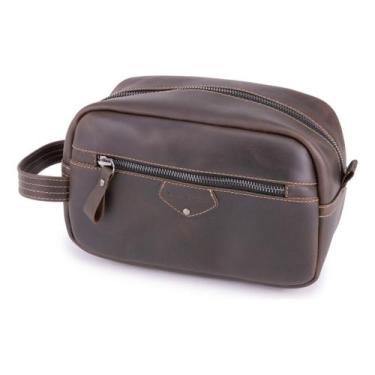 Imagem de Necessaire Bolsa De Mão Organizador Grande De Couro Legítimo - Ello Gr