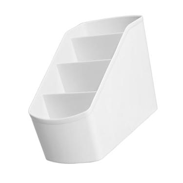 Imagem de Organizador de Escrivaninha com 4 Compartimentos Suporte Materiais Plástico Multifuncional para Quarto Dormitório Escola