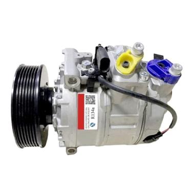 Imagem de Compressor de ar condicionado AC, compatível com VW Touareg Cayenne S 95812601301 958126013AX 95512601112 3D0820803H 7P0820803D 7P0820803N