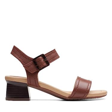 Imagem de Clarks Sandália masculina Desirae Coast, Couro bronze britânico, 9 Wide