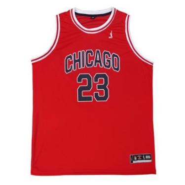 Imagem de Regata Basquete Masculina Plus Size M10 Classic Chicago-Masculino