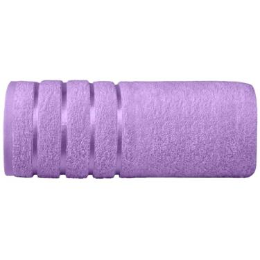 Imagem de Elegant Comfort Toalha de banho jumbo 100% algodão turco com 4 linhas de viscose - toalha de banho extra grande de qualidade de spa de hotel 89 x 187 cm ultra macia, super absorvente, secagem rápida