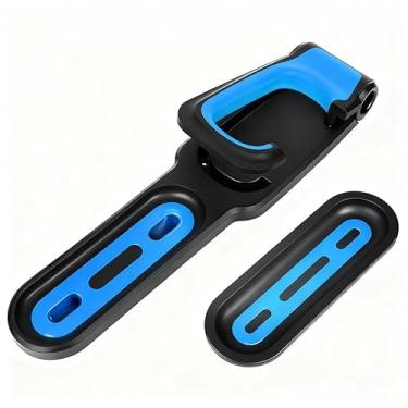 Imagem de Suporte vertical de parede para bicicletas, incluindo a base para a roda traseira, capacidade máxima de carga de 16 kg, compatível com bicicletas de vários tamanhos, dobrável.