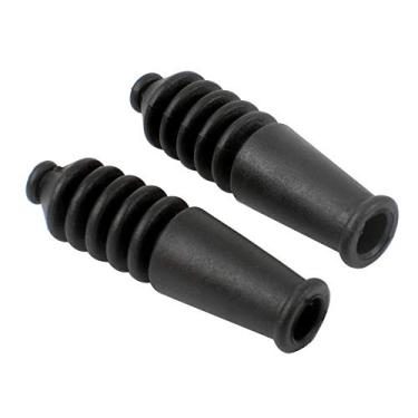 Imagem de V freio macarrão guia de cabo da bicicleta v freio tubo curva alumínio substituição macarrão freio e bota conjunto para mountain bike v freio 4 conjuntos (4)