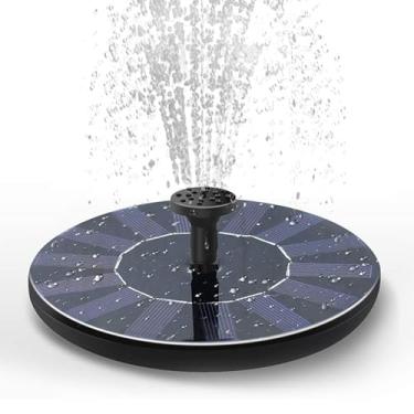 Imagem de Bomba de água de fonte solar para banho de pássaros, nova mini bomba de fonte movida a energia solar atualizada 1,2 W kit de painel solar independente fonte de água para jardim, lagoa, piscina e