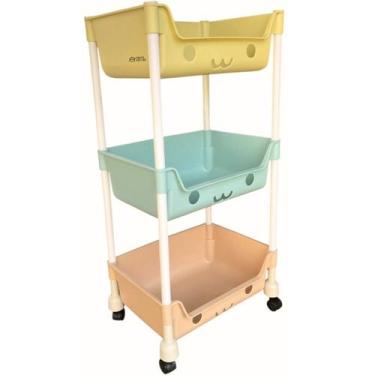 Imagem de Prateleira Estante Rack Gaveta Modular Organizadora 3 Níveis - NilosDe