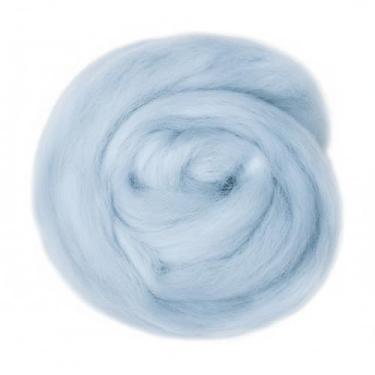Imagem de Catopia Fio de lã, 100 g/100 g de lã macia de feltragem grossa pura para feltragem de agulhas, cobertor de tricô, tecelagem, artesanato, azul Cambridge