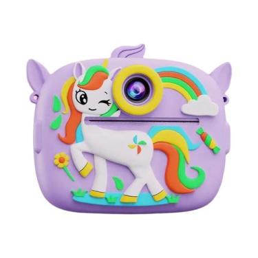 Imagem de Câmera Instantânea Para Crianças Com Tema De Dinossauro, 1080P HD, Câm