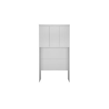 Imagem de Armário Ponte Modulado Aéreo Solteiro Rizon C- 3 Portas Cor Branco - Novo Horizonte