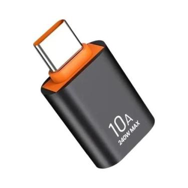 Imagem de Adaptador OTG USB 3.0 De Carregamento Rápido 10A Fêmea Para Tipo C Mac