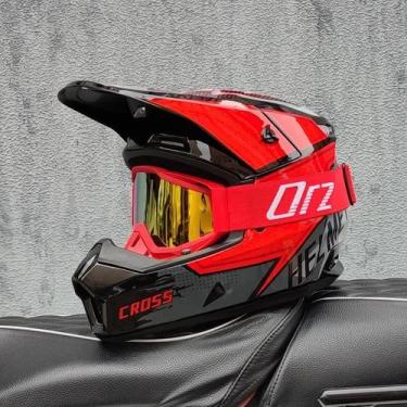 Imagem de Capacete De Motocicleta Offroad Para Downhill, Integral, Para Rally E 