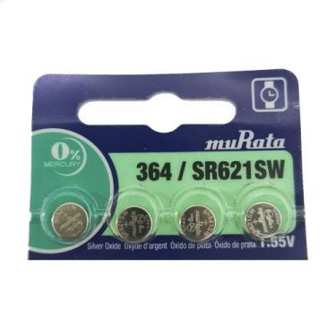 Imagem de Bateria Murata/Sony 364 SR621SW Bateria para Relógio -4 UNIDADES