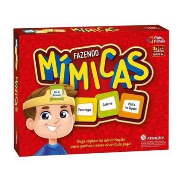 Imagem de Jogo de Mimica Criança Brinquedo Cartas Adivinha Pais e Filhos