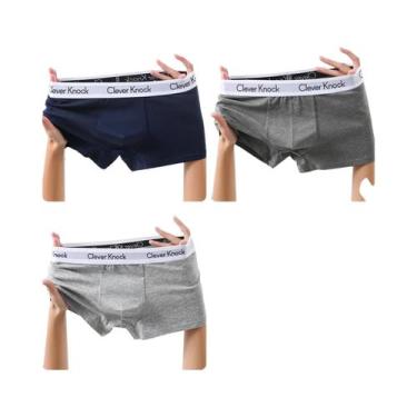 Imagem de Cuecas Boxer De Algodão Masculinas 3 Peças, Lingerie Sexy Para Homens,